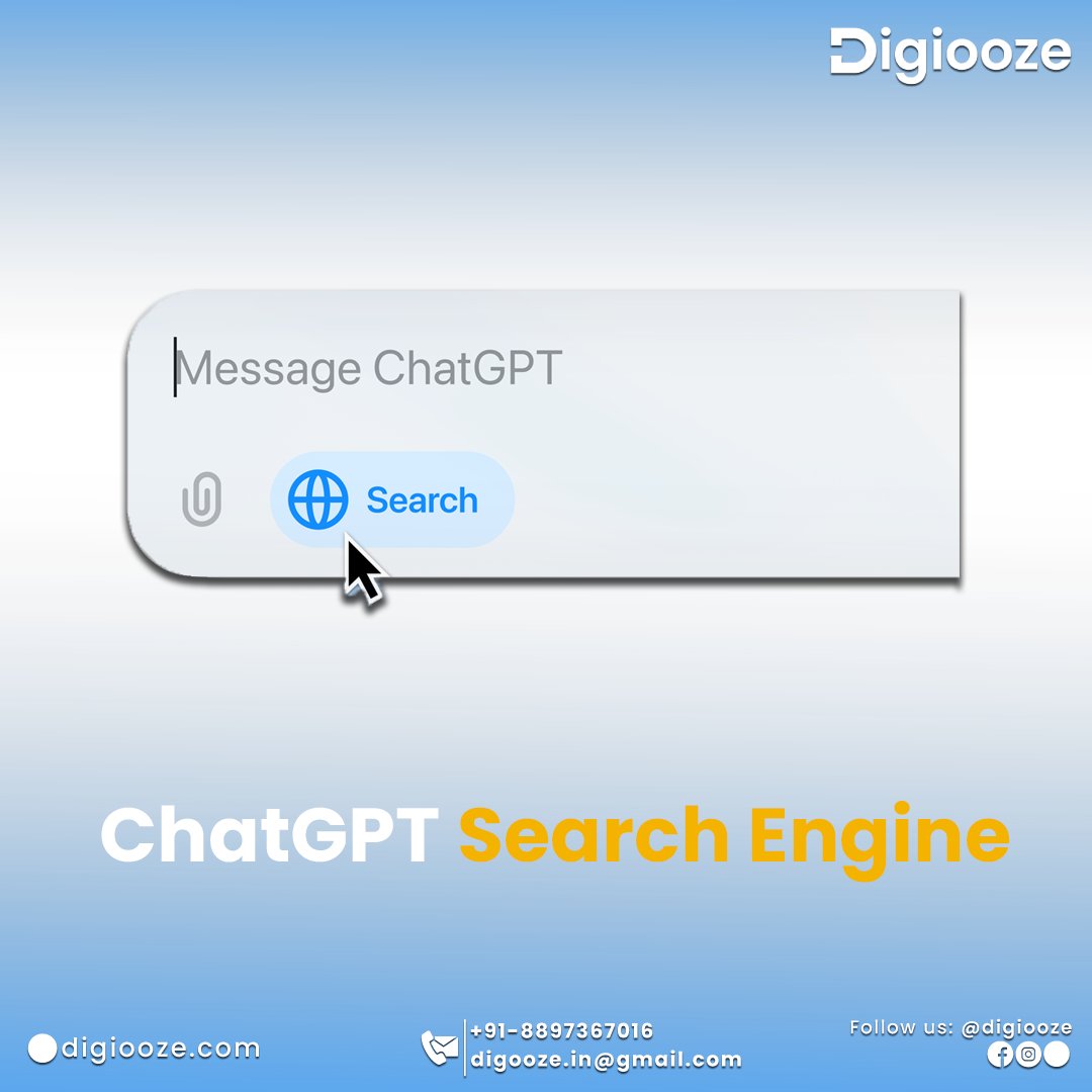 digiooze's tweet image. OpenAI&apos;s new ChatGPT Search is here to challenge Google and Edge! 
Combining conversational AI with search capabilities, it offers tailored answers, real-time info, and an intuitive experience. 
Not just search—it&apos;s your AI-powered assistant for insights on demand.

#ChatGPT