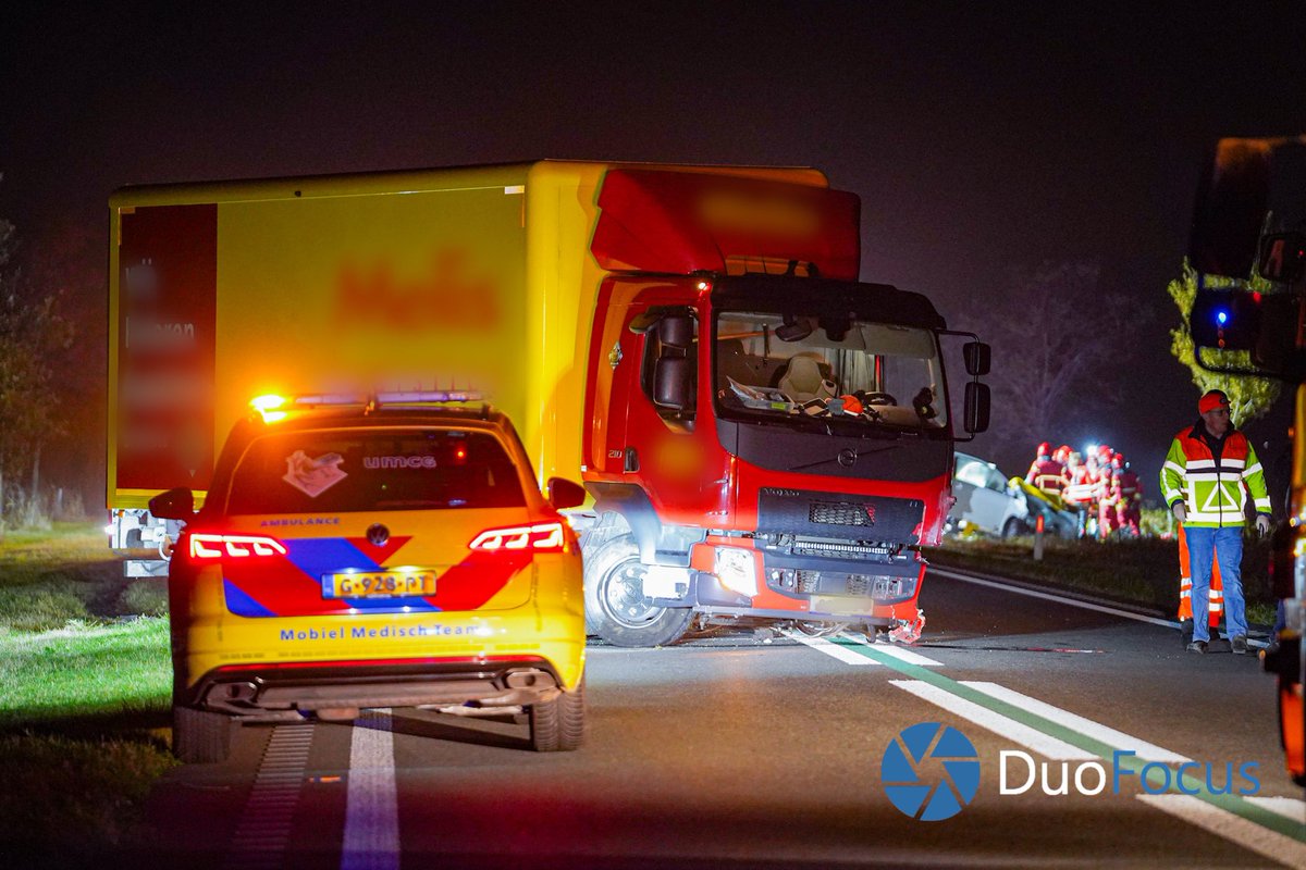 Ernstig ongeval op N366 nabij Nieuwe Pekela
