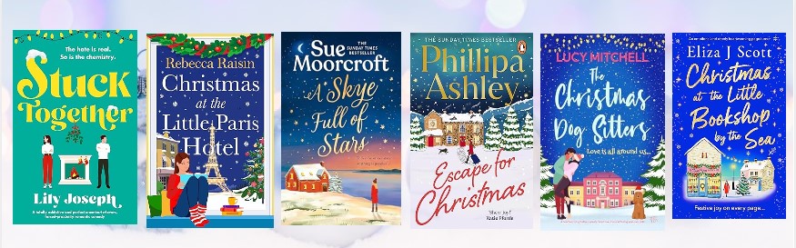Stephanie Wood 📚 WELCOME TO THE CLOSE 📚 (@thecloseseries) on Twitter photo My #festivefiction #ChristmasCountdown 4/6
🎄📚
<a href="/lilyjowriter/">Lily Joseph</a> amazon.co.uk/dp/B0D9H7ZQLW
<a href="/jaxandwillsmum/">Rebecca Raisin</a> amazon.co.uk/dp/B0CW1BBGKY
<a href="/SueMoorcroft/">Sue Moorcroft author ☀️#OverTheSeaToSkye☀️</a> amazon.co.uk/dp/B0D13K69K8
<a href="/PhillipaAshley/">Phillipa Ashley One Cornish Summer With You</a> amazon.co.uk/dp/B0CZWW8JHS
<a href="/LucyMitchAuth/">Lucy Mitchell</a> amazon.co.uk/dp/B0DD7QKGK8
<a href="/elizajscott1/">Eliza J Scott - Author🌸🌿🌸</a> amazon.co.uk/dp/B0DF37QGLD My #festivefiction #ChristmasCountdown 4/6
🎄📚
<a href="/lilyjowriter/">Lily Joseph</a> amazon.co.uk/dp/B0D9H7ZQLW
<a href="/jaxandwillsmum/">Rebecca Raisin</a> amazon.co.uk/dp/B0CW1BBGKY
<a href="/SueMoorcroft/">Sue Moorcroft author ☀️#OverTheSeaToSkye☀️</a> amazon.co.uk/dp/B0D13K69K8
<a href="/PhillipaAshley/">Phillipa Ashley One Cornish Summer With You</a> amazon.co.uk/dp/B0CZWW8JHS
<a href="/LucyMitchAuth/">Lucy Mitchell</a> amazon.co.uk/dp/B0DD7QKGK8
<a href="/elizajscott1/">Eliza J Scott - Author🌸🌿🌸</a> amazon.co.uk/dp/B0DF37QGLD