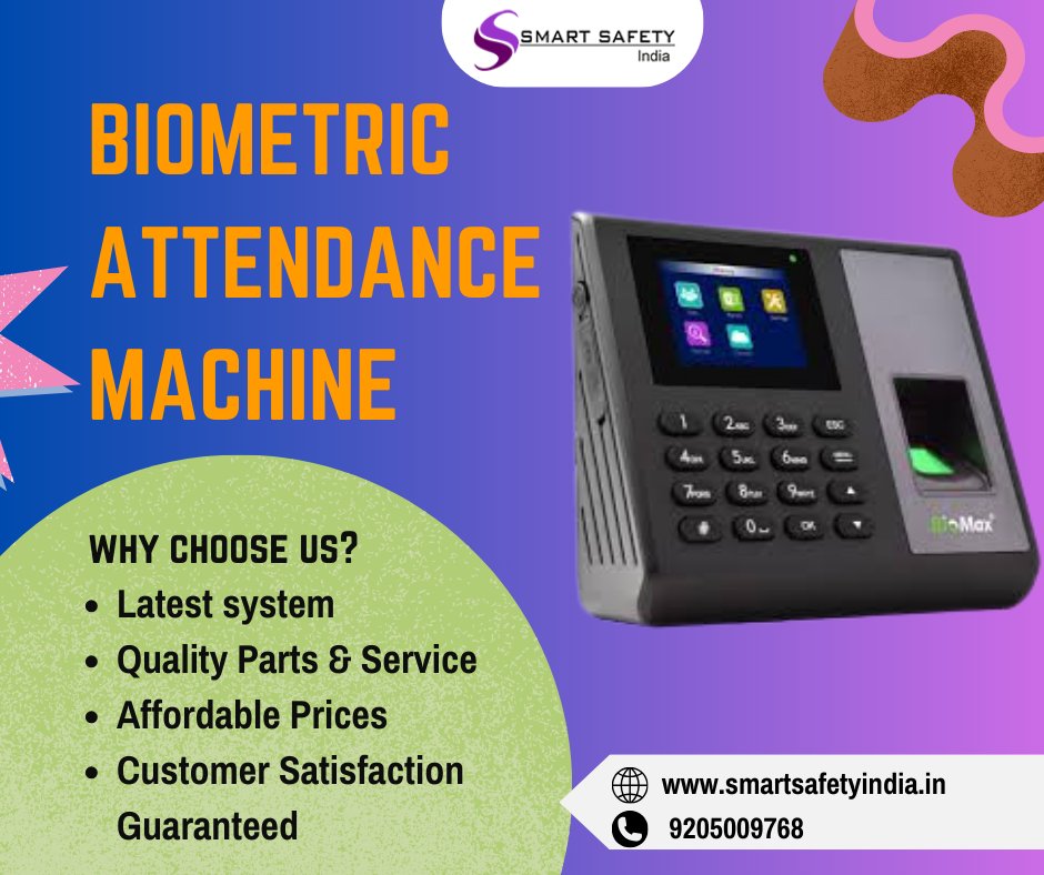 smartsafetygps's tweet image. Hey everyone, Our company Smart Safety India offers one of the latest technologies and best security products biometric attendance machine 

Visit Us:- smartsafetyindia.in/biometric-atte…

#smartsafetyindia #biometricattendancesystem #biometricattendancemachine #discount