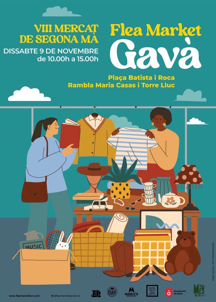 Avui celebrem el VIII Flea Market Gavà 🚃