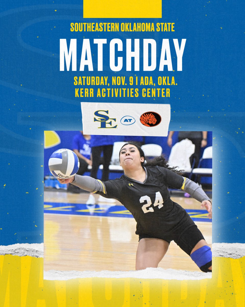 Ｍａｔｃｈ Ｄａｙ

🆚 East Central
📍 Ada, Okla.
⏰ 7:00 p.m.
🔗 gosoutheastern.com/coverage

#GoSoutheastern l #TakeCover