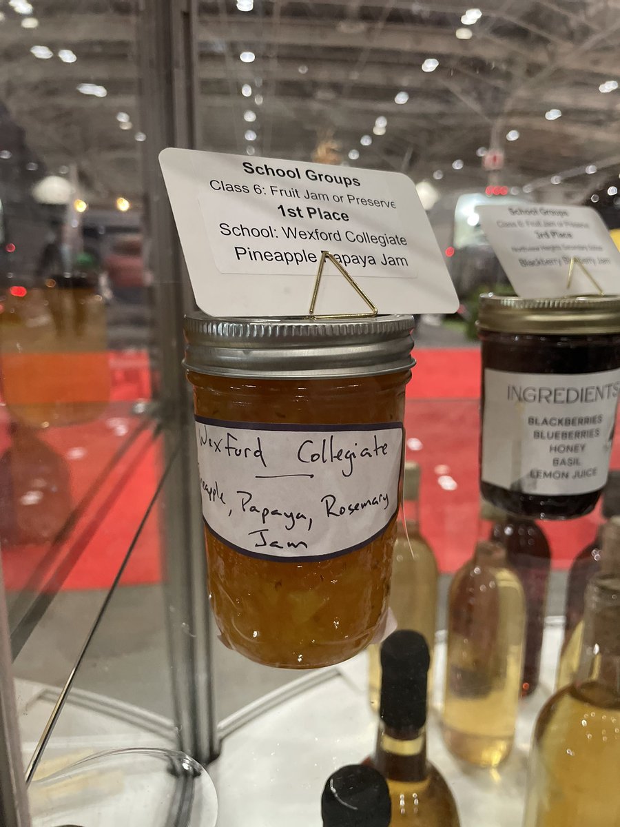 Wexford Collegiate School for the Arts (@wexfordcsa) on Twitter photo <a href="/wexfordcsa/">Wexford Collegiate School for the Arts</a> won FIRST PLACE in the first ever school group jellies and jams at the Royal Winter Fair for our Papaya Pineapple Rosemary Jam! <a href="/NeethanShan/">Neethan Shan</a> <a href="/danielrocchi67/">Daniel Rocchi</a> <a href="/nandanee_sawh/">Nandanee Sawh</a> <a href="/RenaCesare/">Rena DeCesare</a> <a href="/tdsb/">Toronto District School Board</a> <a href="/wexfordcsa/">Wexford Collegiate School for the Arts</a> won FIRST PLACE in the first ever school group jellies and jams at the Royal Winter Fair for our Papaya Pineapple Rosemary Jam! <a href="/NeethanShan/">Neethan Shan</a> <a href="/danielrocchi67/">Daniel Rocchi</a> <a href="/nandanee_sawh/">Nandanee Sawh</a> <a href="/RenaCesare/">Rena DeCesare</a> <a href="/tdsb/">Toronto District School Board</a>