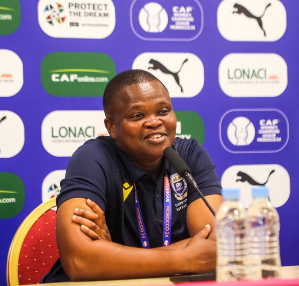 morakem100's tweet photo. Match Day and the smile says it all… all the best coach @Mbulism with your troops
#CWCL
@CAFwomen
@UWCFootball
@HollywoodbetsSL
@SAFA_net https://t.co/CQgtM9pE46
