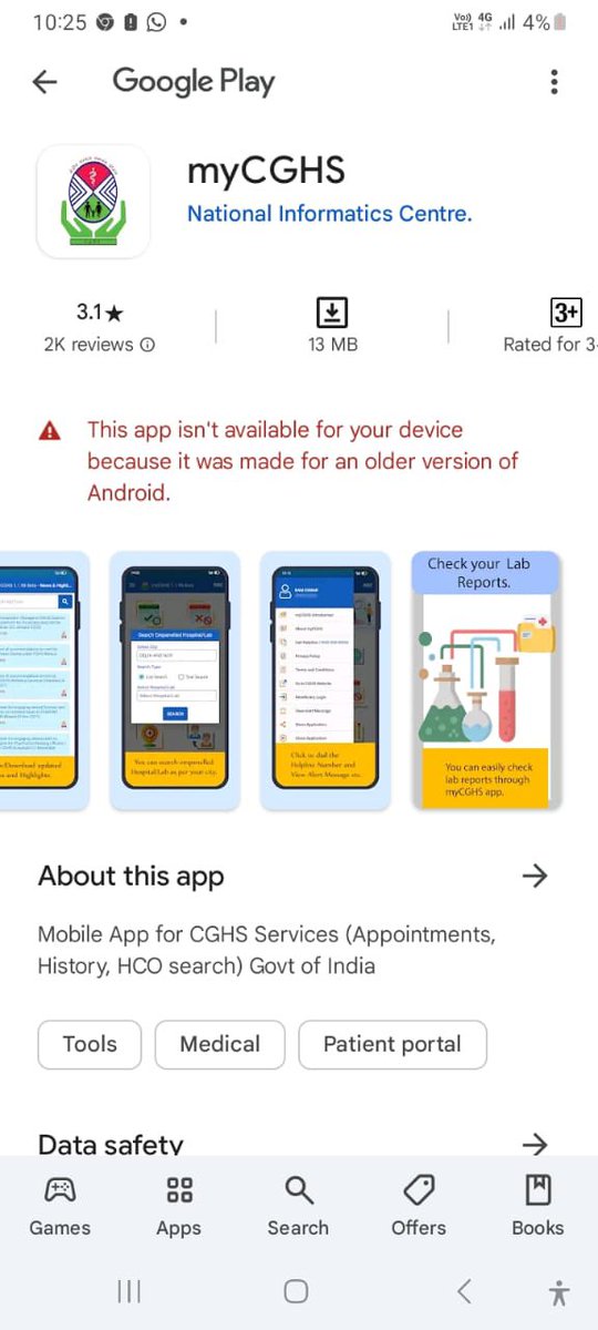 kapilkhullar's tweet photo. @MoHFW_INDIA  just to bring to the notice that a highly crucial app is inactive  for  long, generally old age pensioners subscribe to such facilities. If it can be rectified at the earliest. https://t.co/dlZtnVHLig