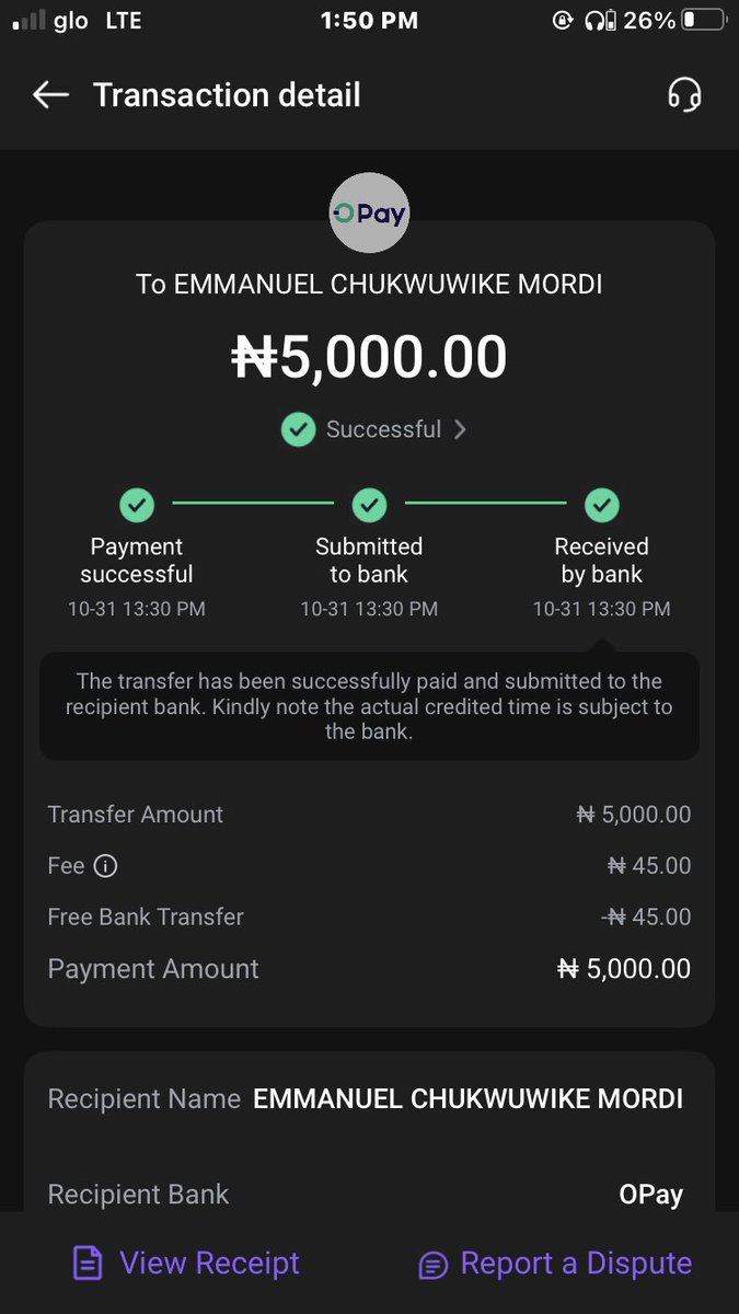 JnrMny's tweet photo. @palmpay_ng Hello PalmPay 
I check my account transactions history and saw a debit transaction of 5000 naira that wasn’t authorized by me 
Please see to that https://t.co/mwbEBGAcSl