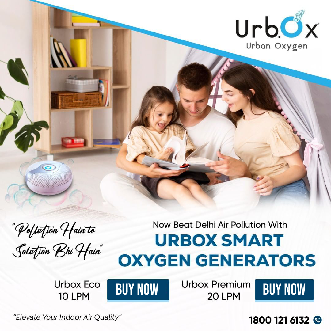 UrbOxIndia's tweet image. Pollution hain to solution bhi hain | Beat Delhi Air Pollution with UrbOx Smart Oxygen Generators. Breathe Healthy Live Healthy. #urbox #oxygengenerator #urbanoxygen #airpurifier #oxygenboost #inovation #healthylifestyle #oxygenindoors #delhiairpollution #indoorairquality