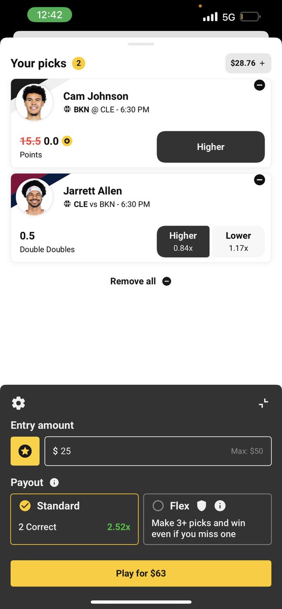 DoublePPfrank's tweet photo. Say I won’t😈 #underdogs #nbaplayerprops https://t.co/mvOn8bw8g0