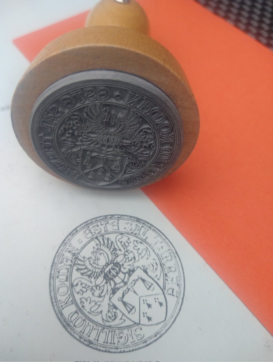 Zegelstempel van <a href="/Karakterprints/">Karakter</a> van familiewapen. Ambachtelijk stukje werk! Based on the heraldic artwork of <a href="/digitalheraldry/">digitalheraldry.com</a>