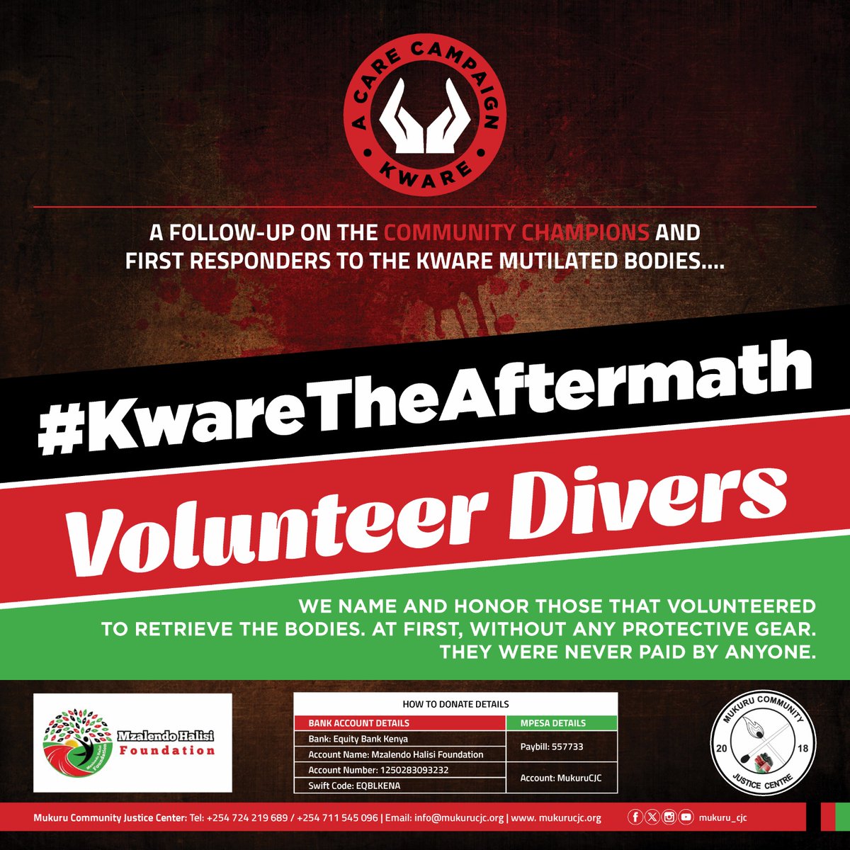 oxabdi_kenya's tweet photo. Kenya government 5 months later have not communicated the resumption of body retrievals at Kware pit nor offered any support to both the victims families and volunteer divers during the process.

#KwareTheAftermath
#UtuNaUzalendo https://t.co/iDVDQVurcU