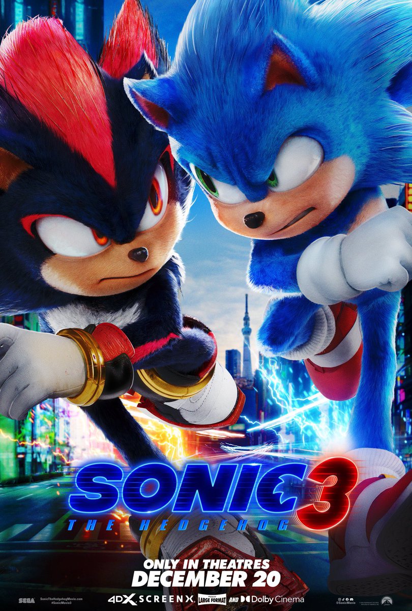 ICaptainji's tweet photo. New Poster For ‘Sonic 3’

In Theaters December 20 https://t.co/1ufOFpZ7Oh