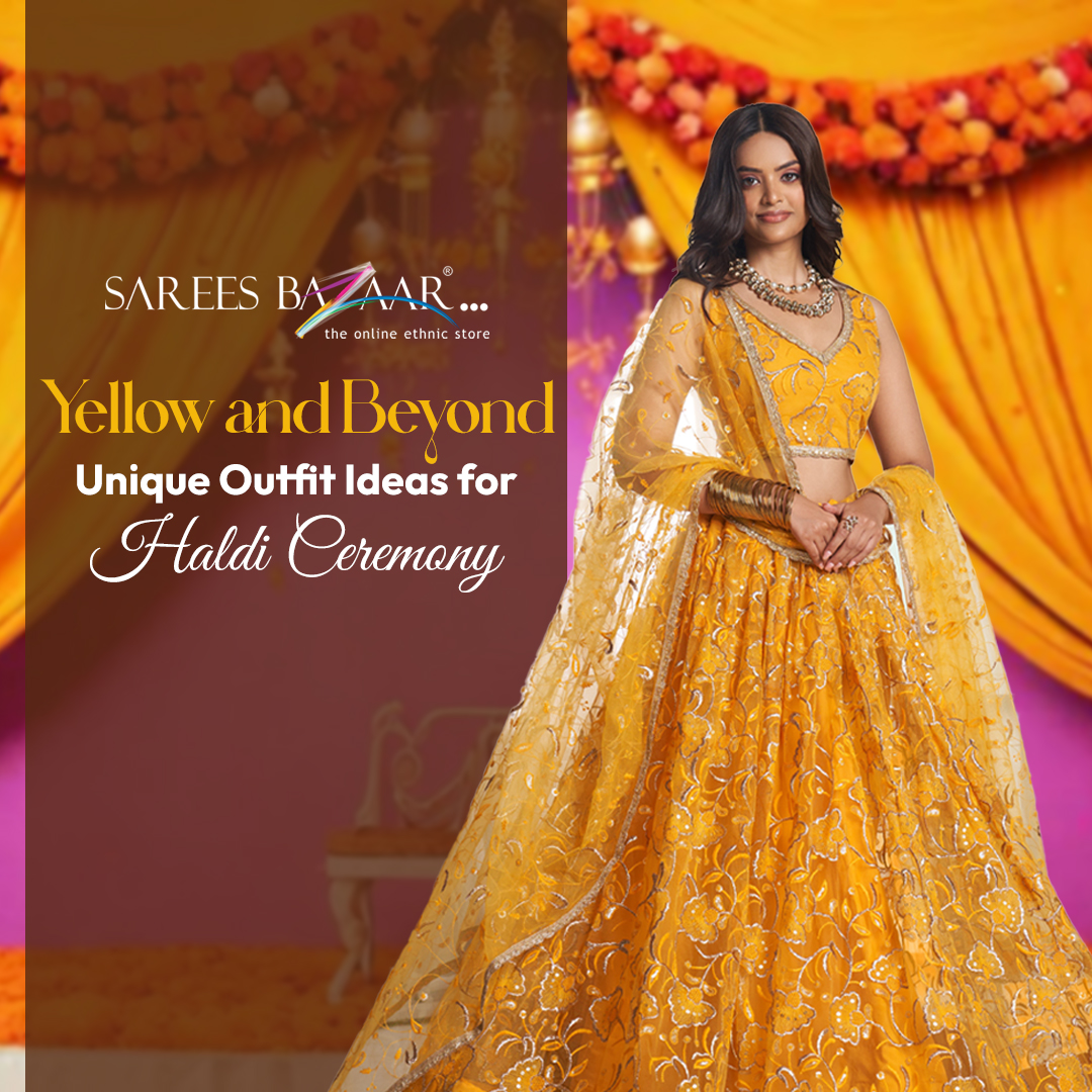 SareesBazaar's tweet photo. #YellowVibes and beyond! 🌼✨ 
.
From elegant #silksarees to chic #Anarkalisuits, discover unique #outfitideas for your #Haldiceremony that go beyond the usual. 💛
.
Read more: https://t.co/B7gScFtNoG
.
.
#HaldiFashion #WeddingStyle #IndianEthnicWear #SareeLove #YellowFever https://t.co/4aCJ9u6b3O