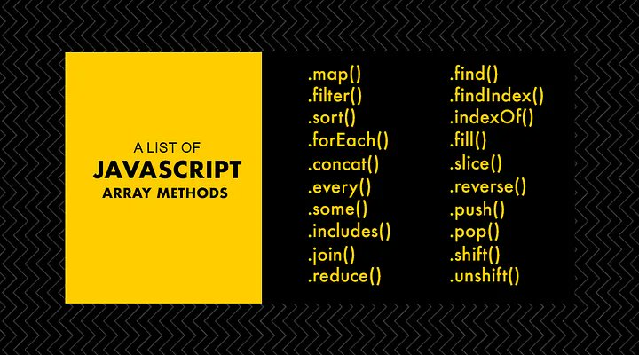 Nadi_Jami's tweet photo. #JavaScript provides a wide range of powerful #methods () to work with and manipulate #arrays! Here are some essential ones to explore and make your coding life easier👇
@CodeToInspire 
@E_Ehrari 
@f_forough 
#AfghanGirlsCode https://t.co/xx3fjADbxD