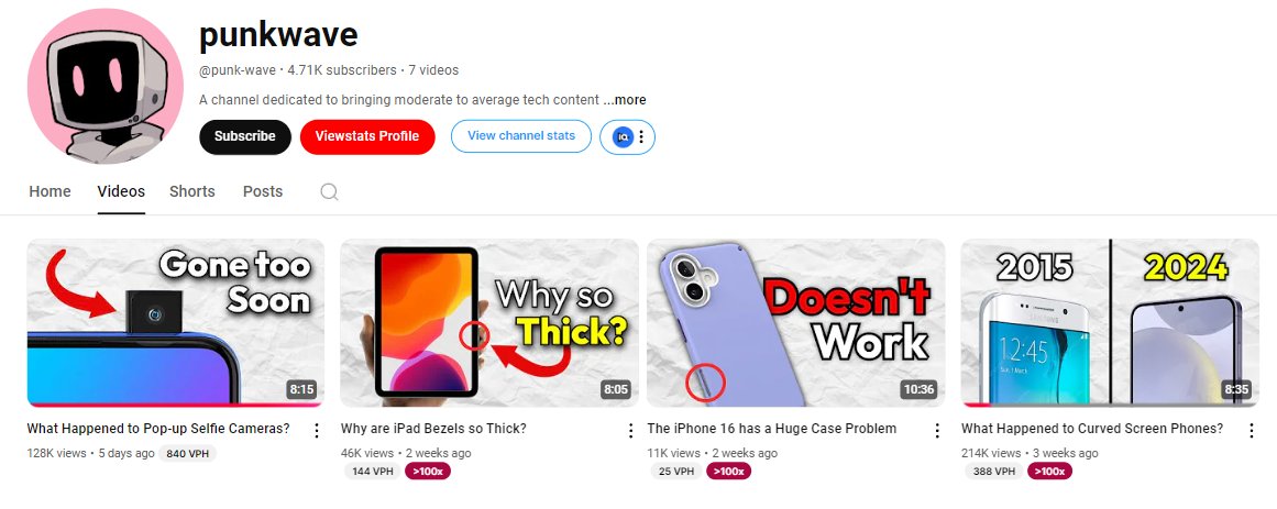 Faceless YouTube Channel Made over $2.2k in the past 28 days:

Tech Niche 📱

3 videos / month
400,000 views a month (so far)
~ $5.5 rpm (earnings per 1k views)
Channel was started less than a month ago. 🤯 Pretty cool way to enter the tech niche.

Follow for more. 🤑