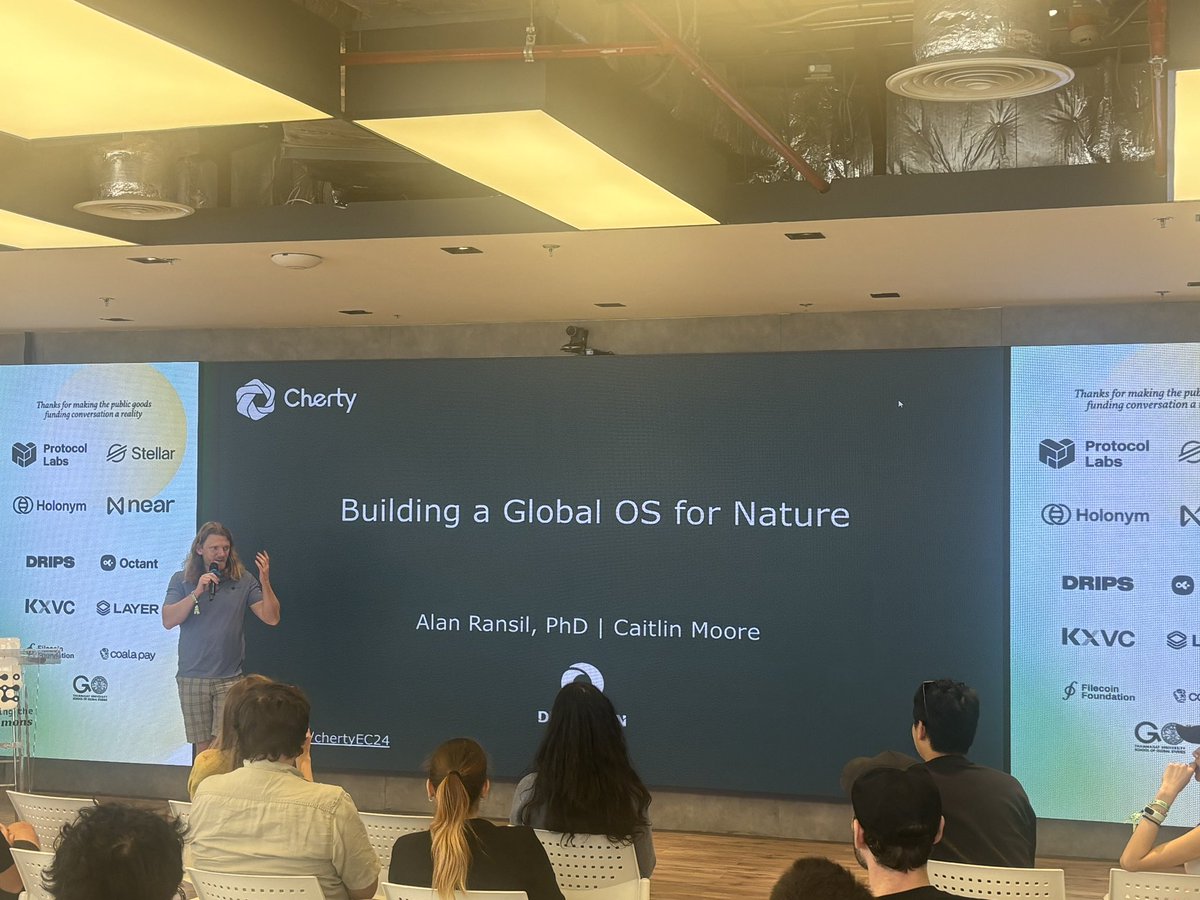 Devonian founder and CEO <a href="/RRansil/">Red Ransil</a> talking about Cherry today at <a href="/FundingCommons/">Funding The Commons</a> / <a href="/EarthCommons/">EarthCommons</a>!