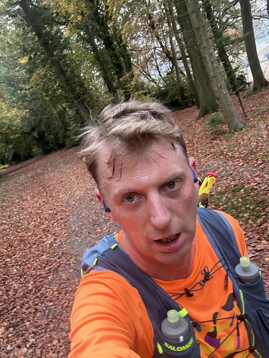 Today I'm running five ten mile loops (yes, 50 miles!) of Wendover Woods with the <a href="/centurionrunner/">centurionrunning</a> end of season race. Hills and hills and relentless hills. Do pop by to say "hi" or "you're mad" if you’re local or want message. 

centurionrunning.com/live?mc_cid=25… 

Bib number 110