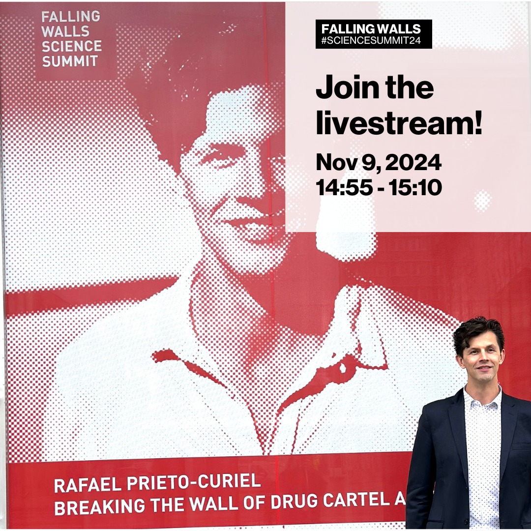 Complexity Science Hub (@cshvienna) on Twitter photo Today, <a href="/CSHVienna/">Complexity Science Hub</a>’s <a href="/rafaelprietoc/">Rafael Prieto-Curiel</a> takes the stage at the <a href="/Falling_Walls/">Falling Walls</a> Science Summit to break the wall of drug cartel analysis.
If you can’t be there in person, catch the live stream: falling-walls.com/programme/rafa… Today, <a href="/CSHVienna/">Complexity Science Hub</a>’s <a href="/rafaelprietoc/">Rafael Prieto-Curiel</a> takes the stage at the <a href="/Falling_Walls/">Falling Walls</a> Science Summit to break the wall of drug cartel analysis.
If you can’t be there in person, catch the live stream: falling-walls.com/programme/rafa…