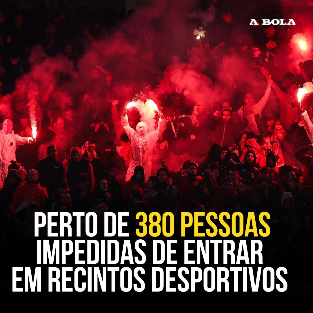 abolapt's tweet photo. A Autoridade para a Prevenção e o Combate à Violência no Desporto (APCVD) interditou 377 pessoas de acederem a recintos desportivos entre janeiro e setembro, 75% devido a posse e/ou uso de artefactos pirotécnicos.
#APCVD https://t.co/w7TABhfNeG