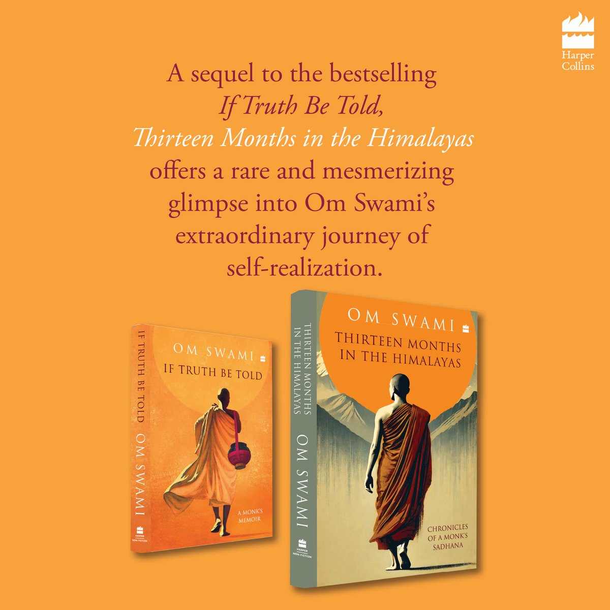 #ThirteenMonthsInTheHimalayas by <a href="/omswami_quotes/">Om Swami Teachings</a> follows the author’s journey of intense meditation in the Himalayas in pursuit of self-realization, after renouncing a multimillion-dollar business empire.

A sequel to the bestselling If Truth Be Told, this book takes you deeper