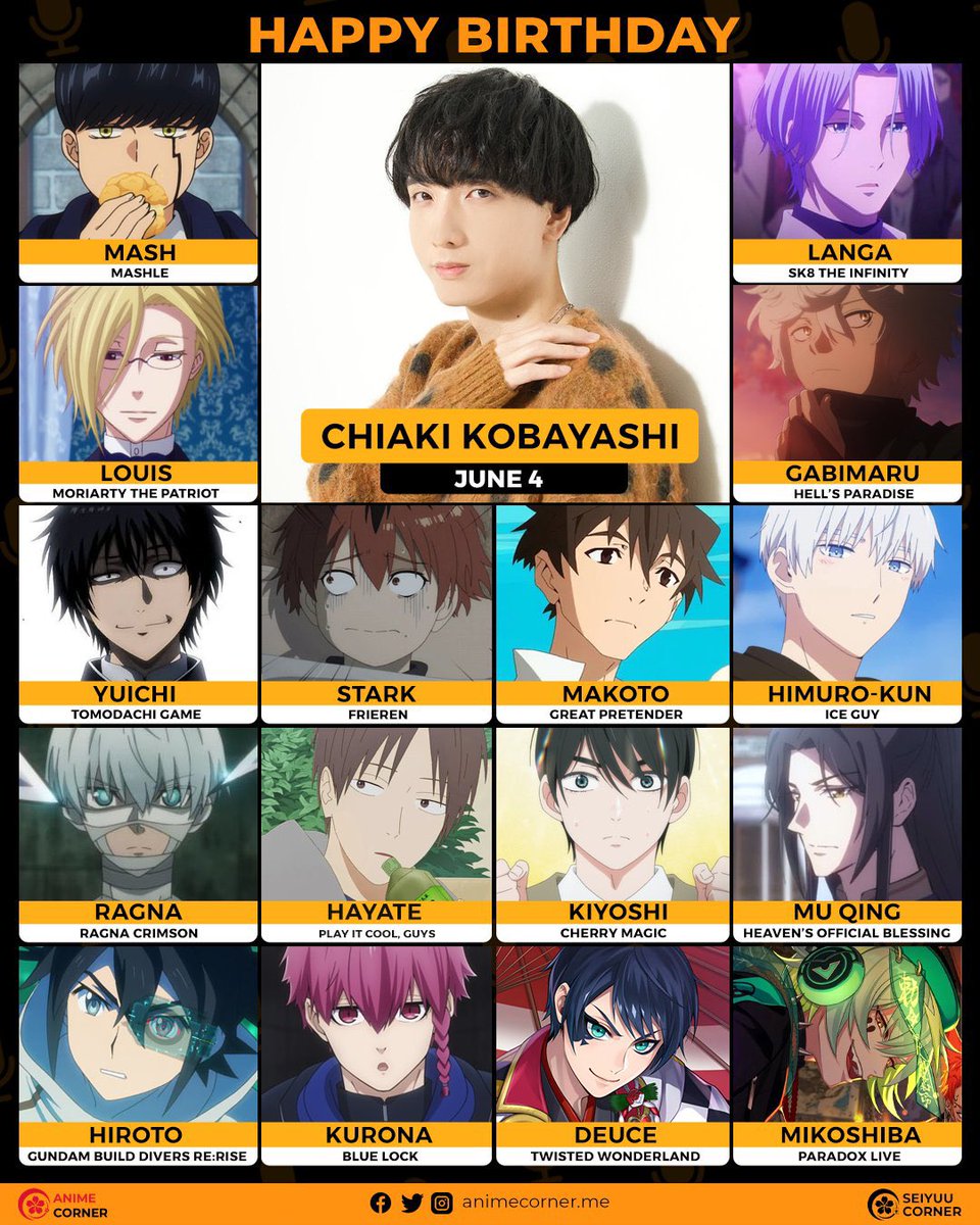 jazz_bunnies's tweet photo. ITS OFFICAL NAKAMAURA’S VA FOR THE ANIME IS CHIAKI KOBAYASHI 😭😭 https://t.co/9ebIcCuXGW