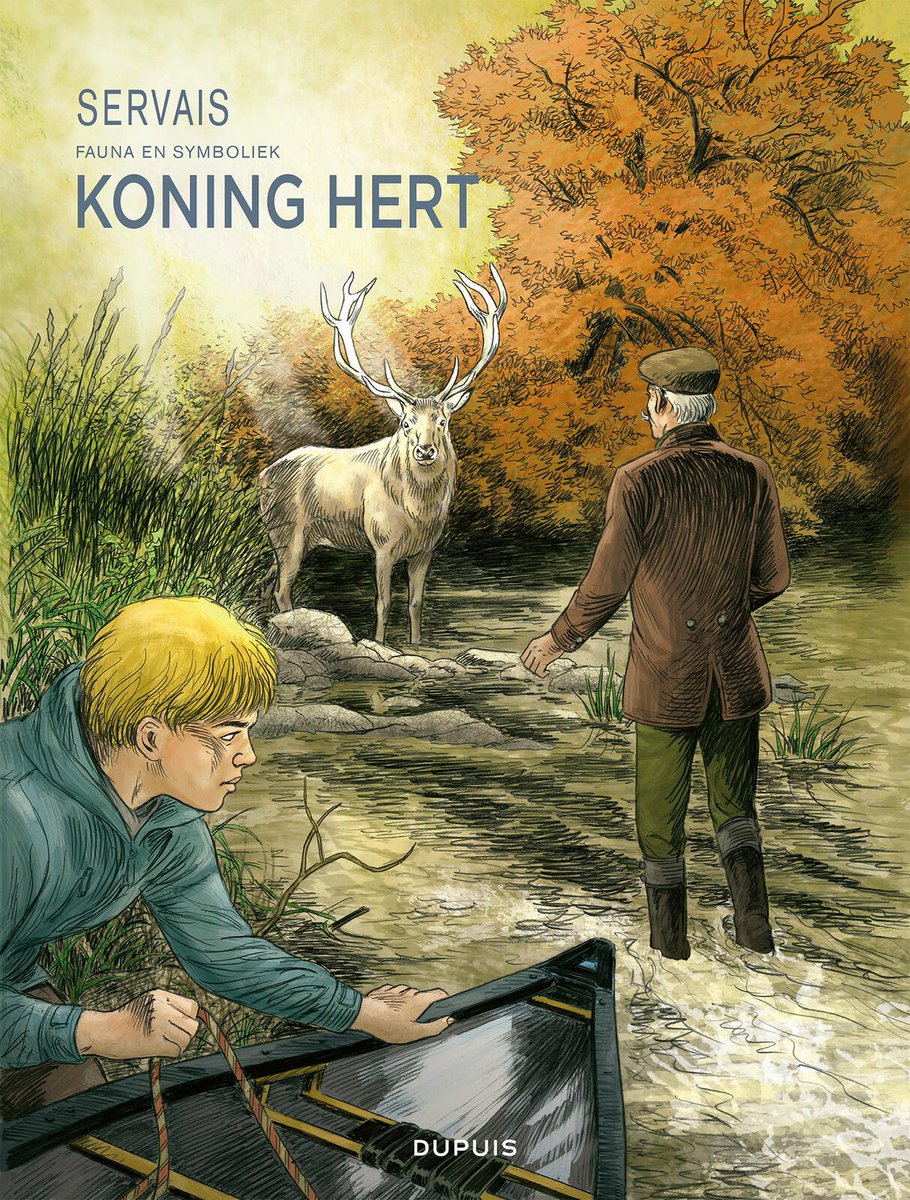 stripland_BENL's tweet photo. Koning #Hert is het tweede verhaal binnen de #Fauna en #Symboliek reeks van #Dupuis. Nadat God alle dieren had geschapen, kreeg hij een klacht van het hert, die vroeg of hij de koning der dieren mocht zijn. Vanwaar komt het mysterieuze witte hert? Morgen te koop. #Servais https://t.co/1mmJ3JgLzT