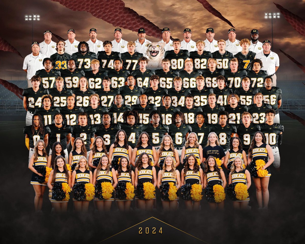 OppBobcatFB's tweet photo. The Bobcats season came to an end tonight on the road in the first round of the AHSAA playoffs. Congratulations to these young men on a successful season and continuing the success of making it 6 straight postseason appearances in a row! https://t.co/Y52dTsXaAN