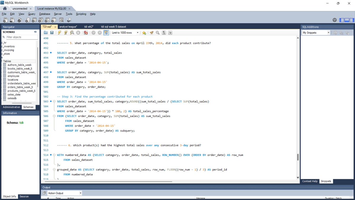 EdifoniniG's tweet photo. Week 5 #TDI submission
@SQLServer
@TDataImmersed
@DabereNnamani https://t.co/BZTEjuHjb3