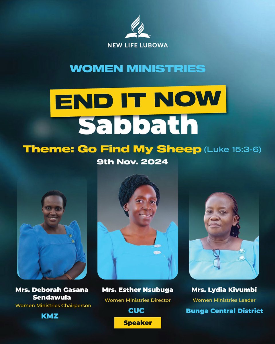 Climax of the Women thrust at ours. Kindly follow the proceedings on our YouTube channel.
#HappySabbath #IwillGo 
youtube.com/@sdanewlifeug