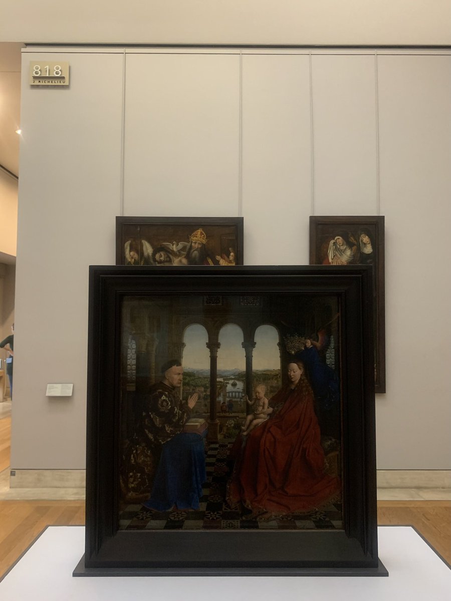 De l’importance d’un bon éclairage… 

La Vierge du                La Vierge du
chancelier Rolin         chancelier Rolin
dans l’exposition       dans sa présentation
Revoir Van Eyck         dans les collections 
↙️                                  ↘️