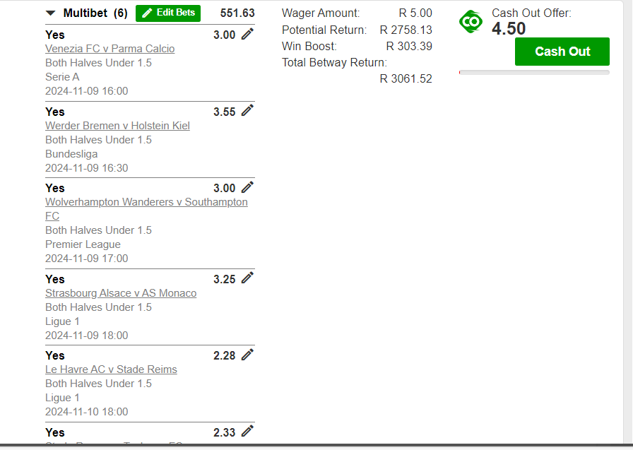 IThidiela's tweet photo. I just placed a bet with Betway. Tap here to copy my bet or search for this booking code in the Multi Bet betslip X838AD99E https://t.co/ES9dMKDjO8
Both half under 1.5๐ฅ๐ฅ๐ฅ๐ฅ
#Malema ##UmjoloTheGoneGirl #All Blacks #Grammy ##PlusYourLife #betway https://t.co/9wq3Vp4pFH