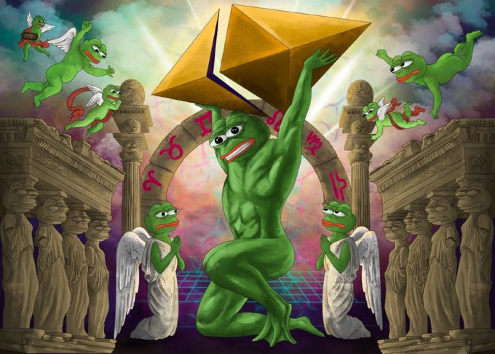 Ethereum just flipped 3k.

$PEPE has turned resistance into support and is ready to pump.

The next weeks will be extremely bullish for cypto, especially on ETH. 

🐸🐸🐸

Higher*