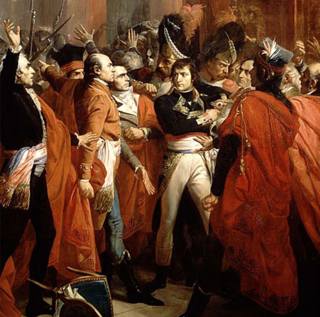 #18brumaire an VIII - #9novembre 1799 ➡️ « Dans quel état j’ai laissé la France et dans quel état je l’ai retrouvée ! Je vous avais laissé la paix et je retrouve la guerre ! Je vous avais laissé des conquêtes et l’ennemi passe nos frontières. »
Napoléon Bonaparte