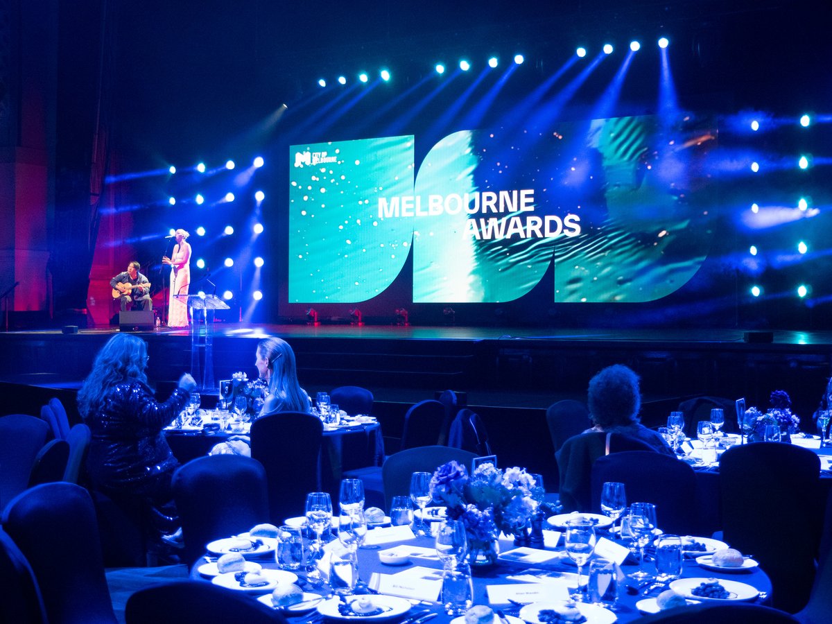 Curtains up, lights on! 🌟 
 
The stage is set for one of the biggest nights at Town Hall – the 2024 Melbourne Awards 🏆

Tonight we’re celebrating the leaders and legends of Melbourne who have made a huge impact on our community. 
 
#MelbourneAwards