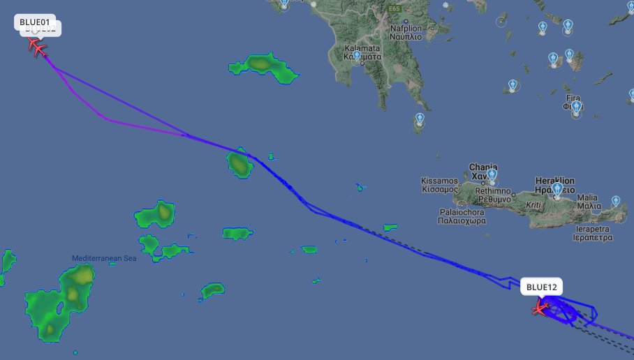 TheSnoopySnoop's tweet image. #BLUE11 &amp;amp; #BLUE12 still in the hold south of Crete waiting for #TABOR41 #TABOR42 #TABOR43 #TABOR44
There were meant to be two more chicks but couldn't get off the ground
