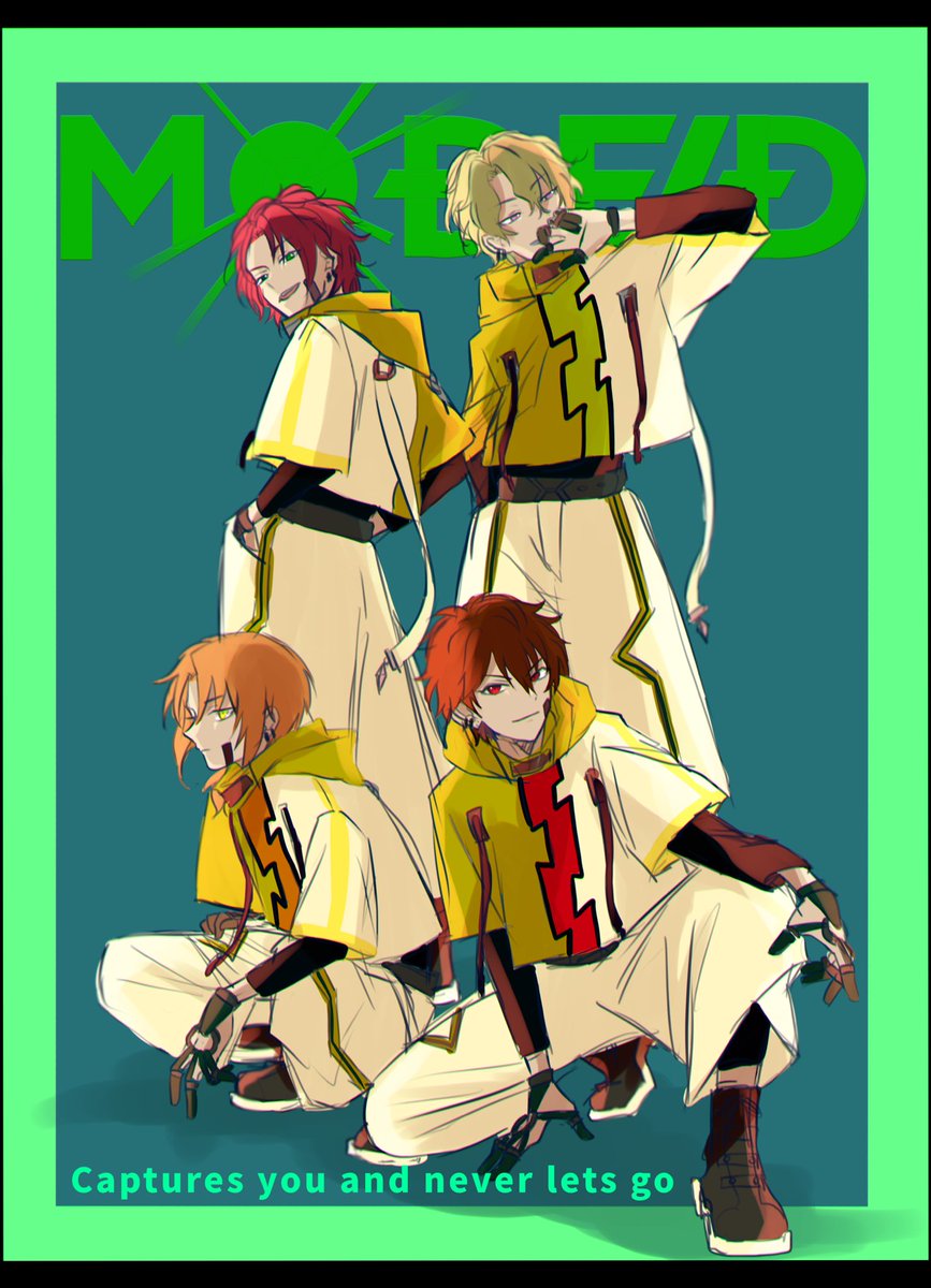 homare_1111's tweet image. ⚠︎捏造
「MODE/D」

#あんスタFA #ナイスドリームユニット #moded