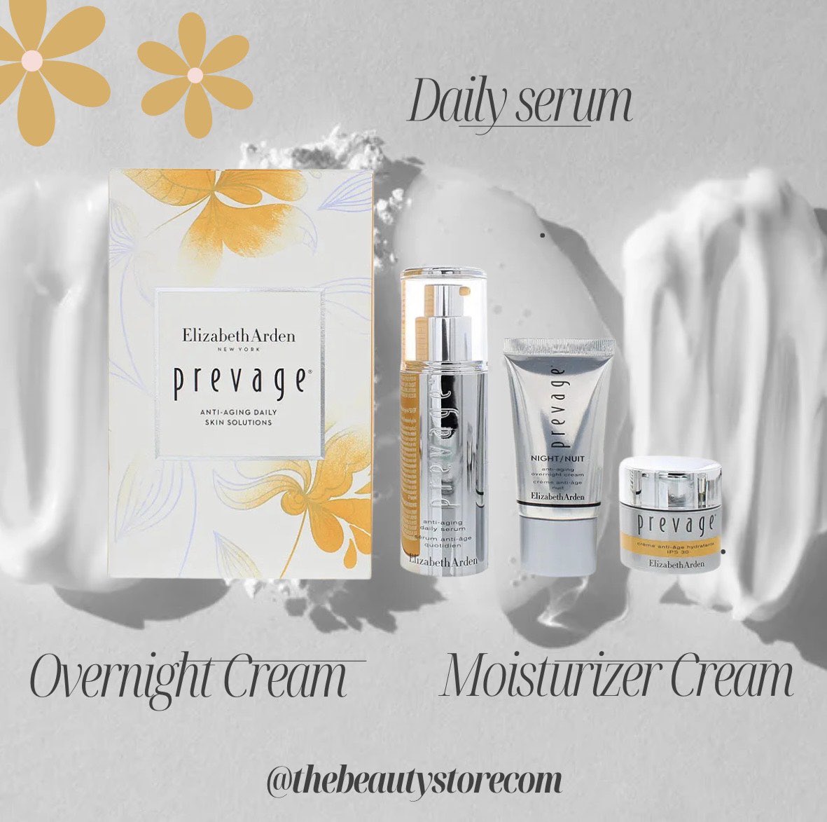thebeautystore's tweet image. Elizabeth Arden Prevage 3 Piece Gift Set: Daily Serum 30ml - Moisturizing Cream 15ml - Overnight Cream 15ml Great Christmas gift for just £69.14🌺 
thebeautystore.com . . #elizabetharden #elizabethardencream #skincare #skincareroutine #christmas #christmasgifts