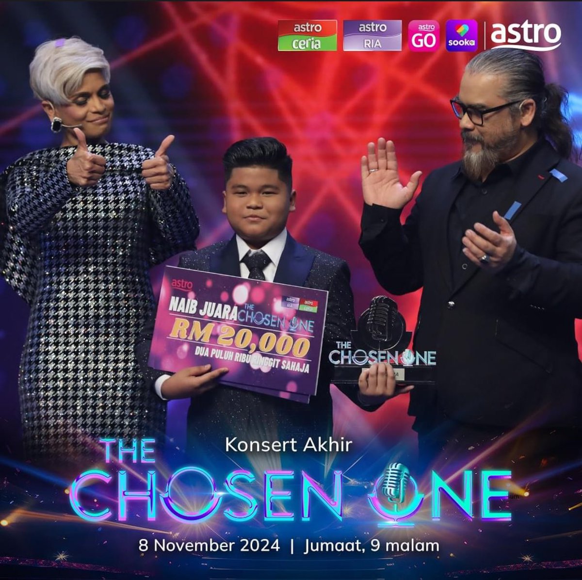 Tomokianzz's tweet photo. Alhamdulillah & tahniah Adik #AkhilMikail & #TOMOK ๐
๐ Persembahan Terbaik
๐ Naib Johan #TheChosenOne2024
#EvolusiBintangBaharu
#TheChosenOneS2
#TheChosenOne
#TeamTomok
#TeamTomokAkhil https://t.co/o47QvBXapq