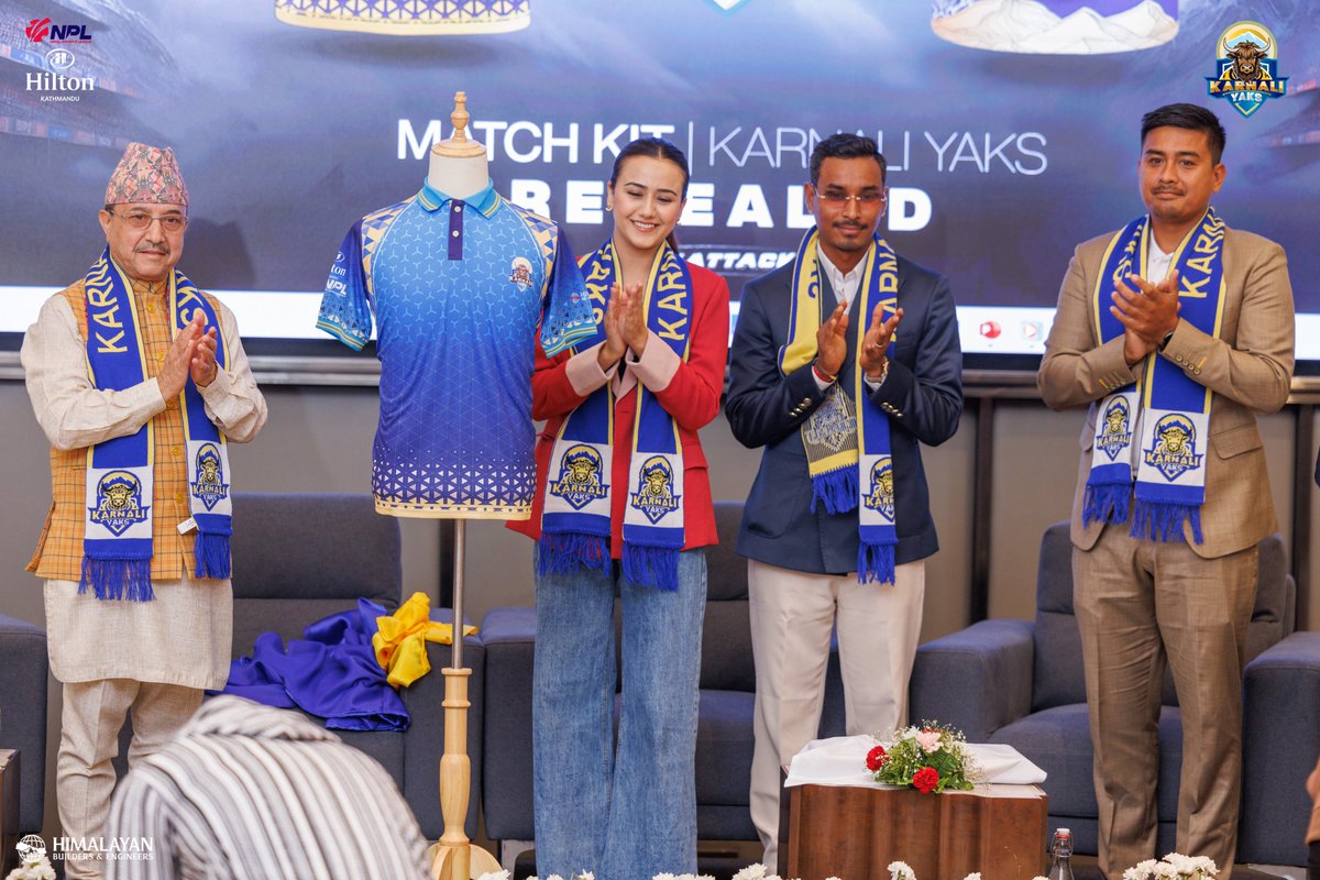 An unforgettable evening as we unveiled our Jersey! Proud moments, big smiles, and even bigger dreams.
#karnaliyaks #yakattack #JerseyReveal #NPLT20 #NepalCricket #HiltonKathmandu