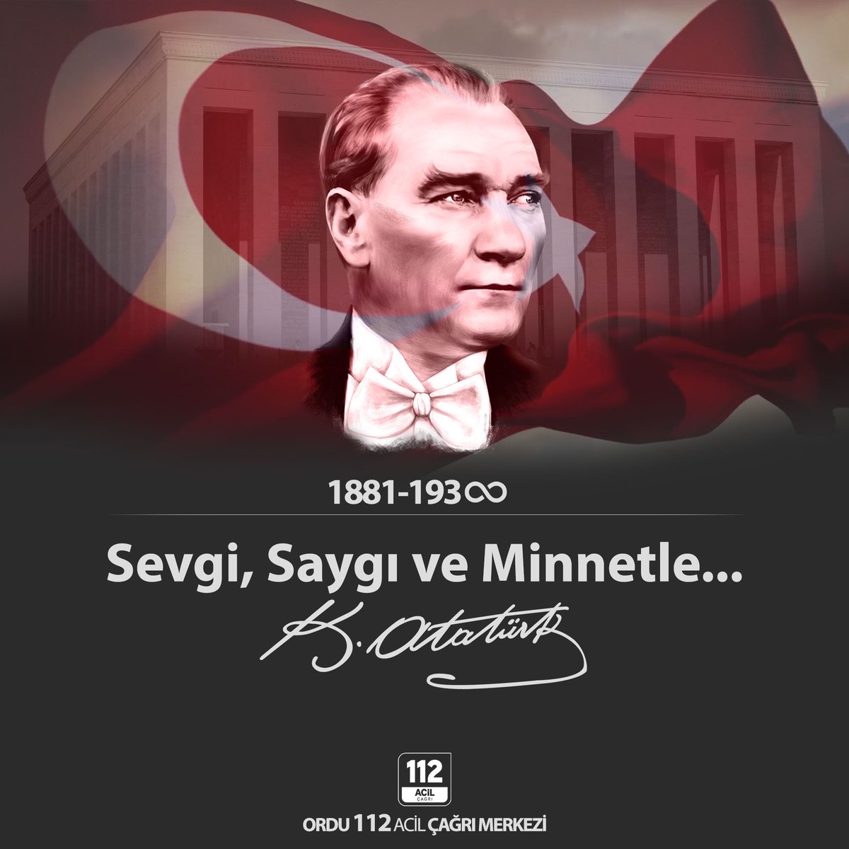 Gazi Mustafa Kemal Atatürk’ü sevgi, saygı ve minnetle anıyoruz…

#10Kasım