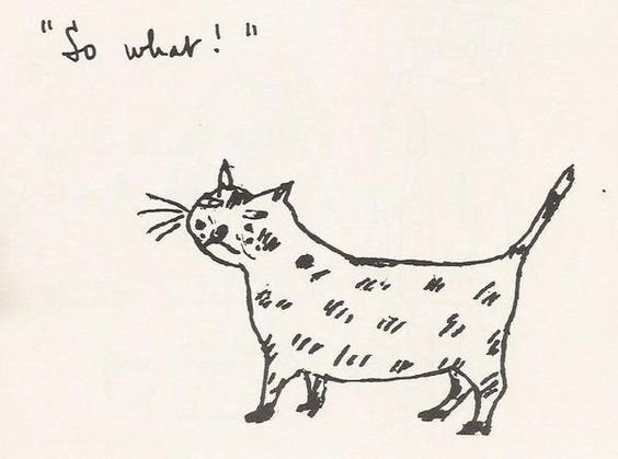Drawing by cat-loving British poet Stevie Smith (1902-1971) #WomensArt