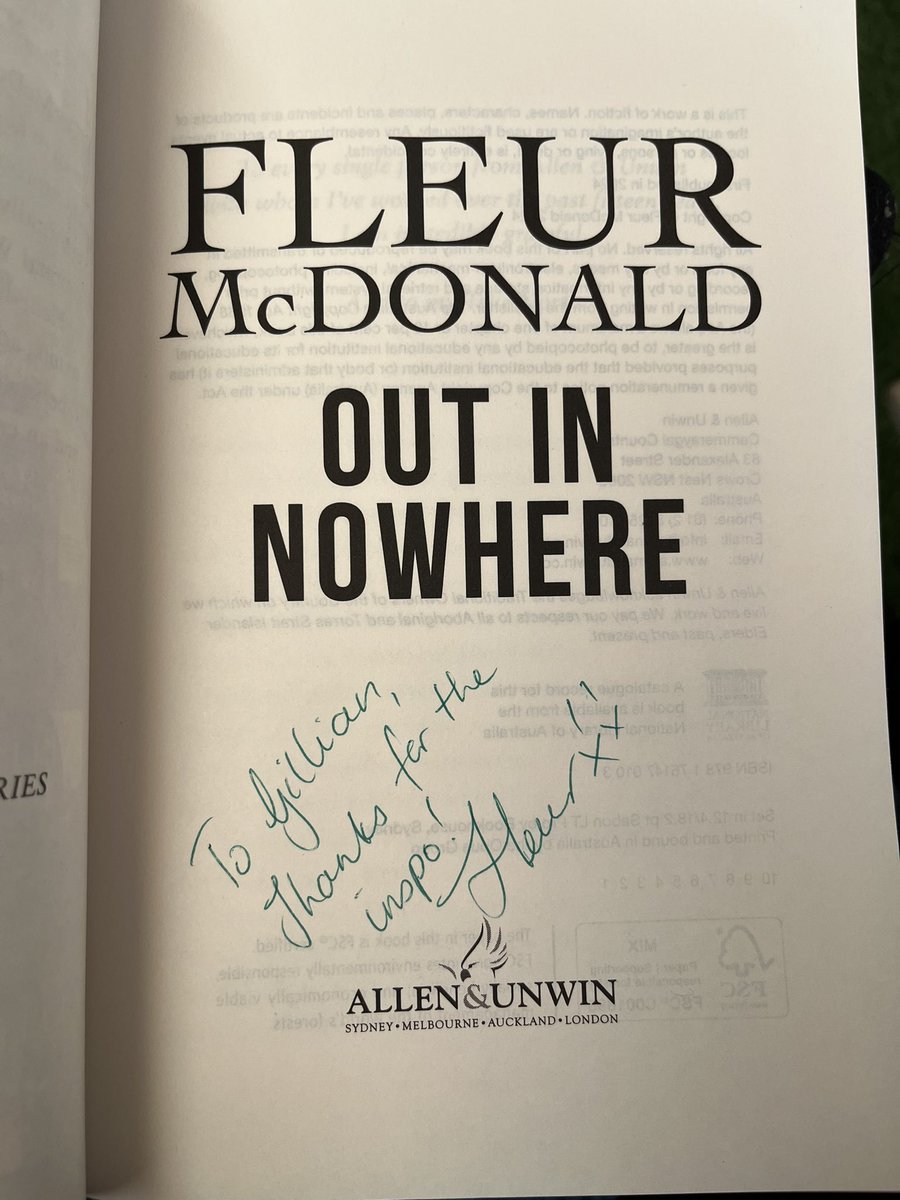 Having a quick read of my new <a href="/fleurmcdonald/">Fleur McDonald</a> book. I missed catching up with her in Port Pirie but I’m sure we’ll get together soon. 
#booktok