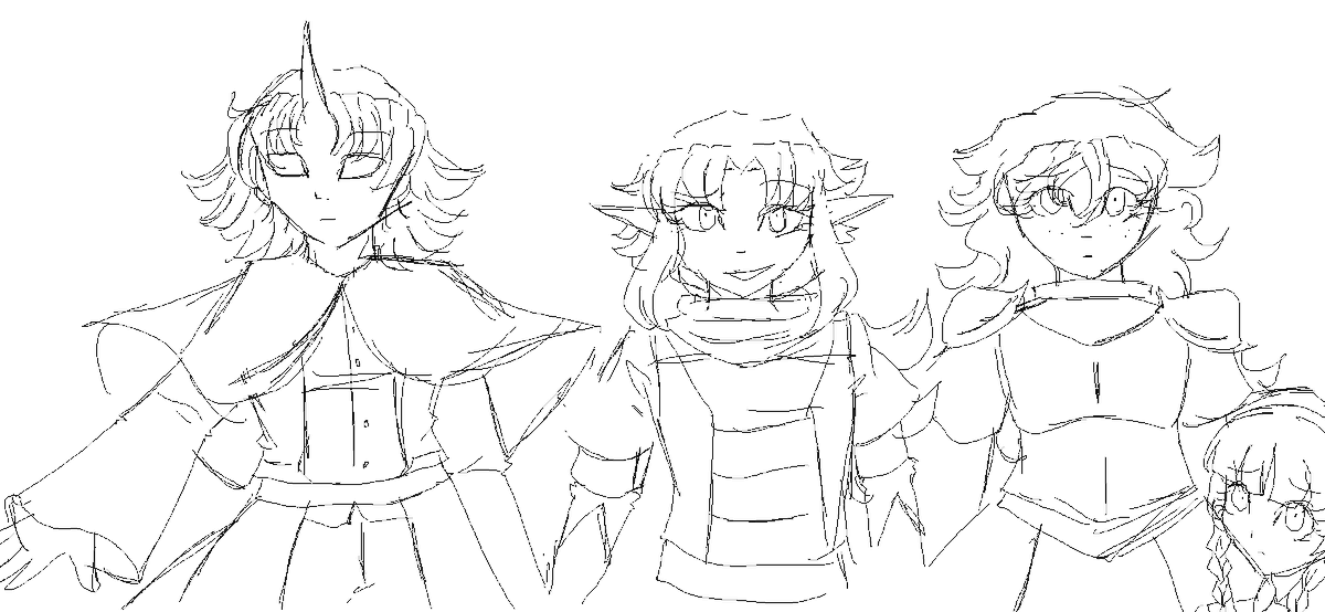 contrarymaeri's tweet photo. Revived from the dead with D&amp;D characters. https://t.co/zCAJWANEP5
