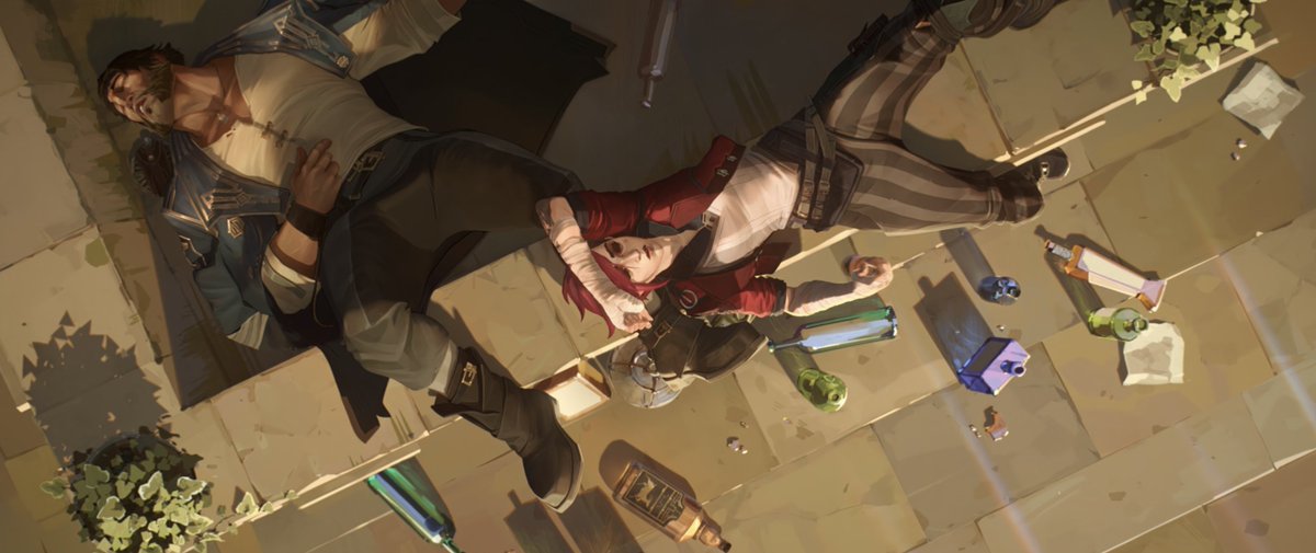 avarsmelody's tweet photo. #Arcane Spoilers ⚠️
.
.
.
.
. 
vi being relatable and drunk LOL https://t.co/DR62wVSawg