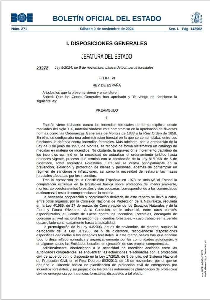 CCOO GEACAM #SalarioOConflicto (@ccoogeacam) on Twitter photo 📢 Publicada en el BOE la Ley Básica de Bomberos Forestales.
Entrará en vigor al día siguiente de su publicación
<a href="/CCOO/">COMISIONES OBRERAS</a> 📢 Publicada en el BOE la Ley Básica de Bomberos Forestales.
Entrará en vigor al día siguiente de su publicación
<a href="/CCOO/">COMISIONES OBRERAS</a>