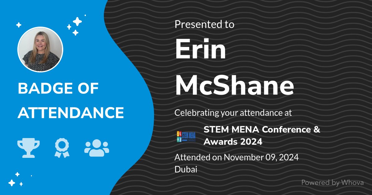 🎉 Just had an incredible experience attending STEM MENA Conference &amp; Awards 2024! 🎉  - via #Whova event app