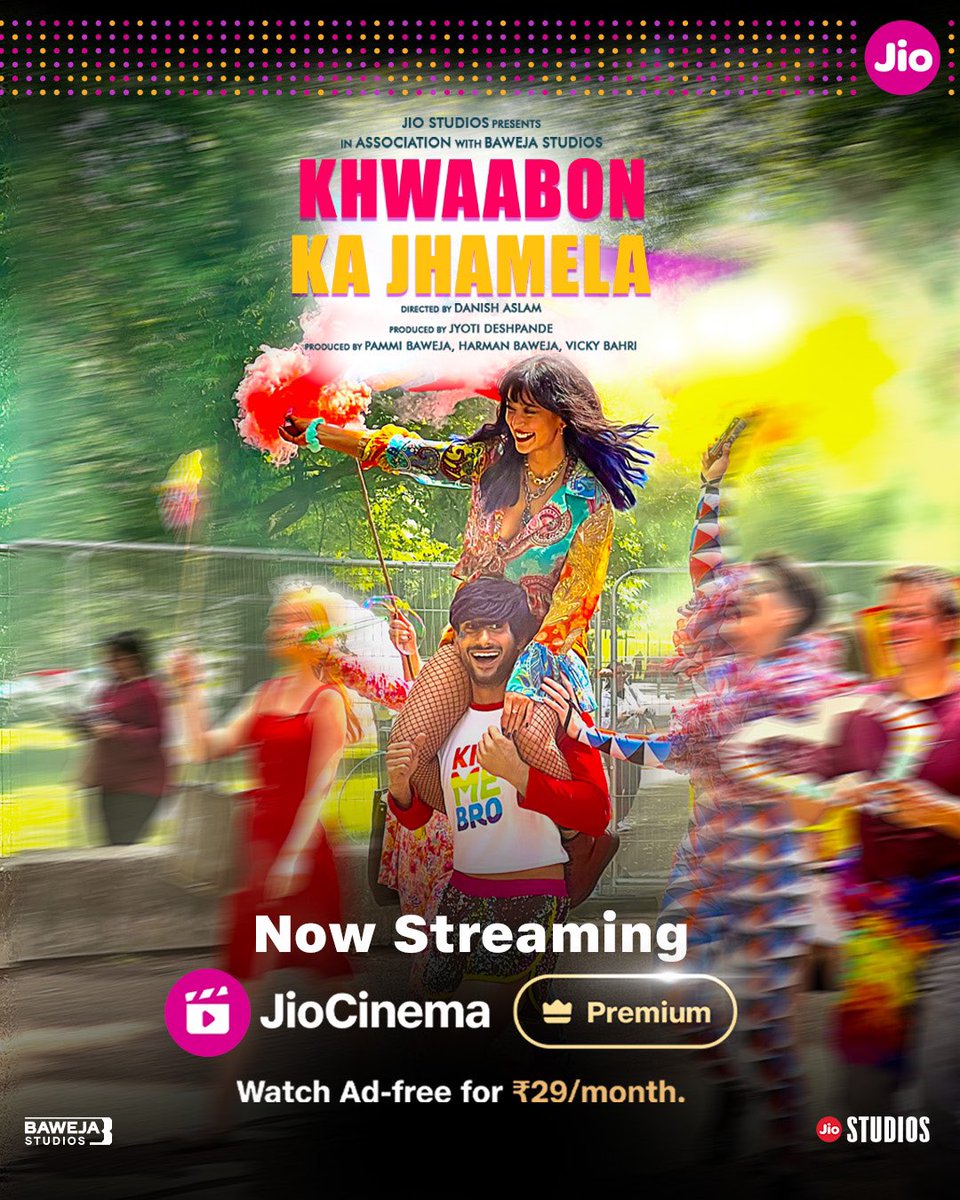 Vicky Bahri (@vickybahri) on Twitter photo Friendship, relationship, laughter, takeaways… topped with a pinch of jhamela! Khwaabon Ka Jhamela, now streaming on JioCinema.
<a href="/_prat/">@Kathline Prat Luhan</a> <a href="/sayanigupta/">Sayani Gupta</a> @kubbrasait <a href="/dan/">dan</a>.husain @dontpanic79 #JyotiDeshpande #HarmanBaweja <a href="/vicky_bahri/">Vicky bahri</a> @omkar_joshi_07 <a href="/bawejastudios/">Baweja Studios</a> @officialjiostudios Friendship, relationship, laughter, takeaways… topped with a pinch of jhamela! Khwaabon Ka Jhamela, now streaming on JioCinema.
<a href="/_prat/">@Kathline Prat Luhan</a> <a href="/sayanigupta/">Sayani Gupta</a> @kubbrasait <a href="/dan/">dan</a>.husain @dontpanic79 #JyotiDeshpande #HarmanBaweja <a href="/vicky_bahri/">Vicky bahri</a> @omkar_joshi_07 <a href="/bawejastudios/">Baweja Studios</a> @officialjiostudios
