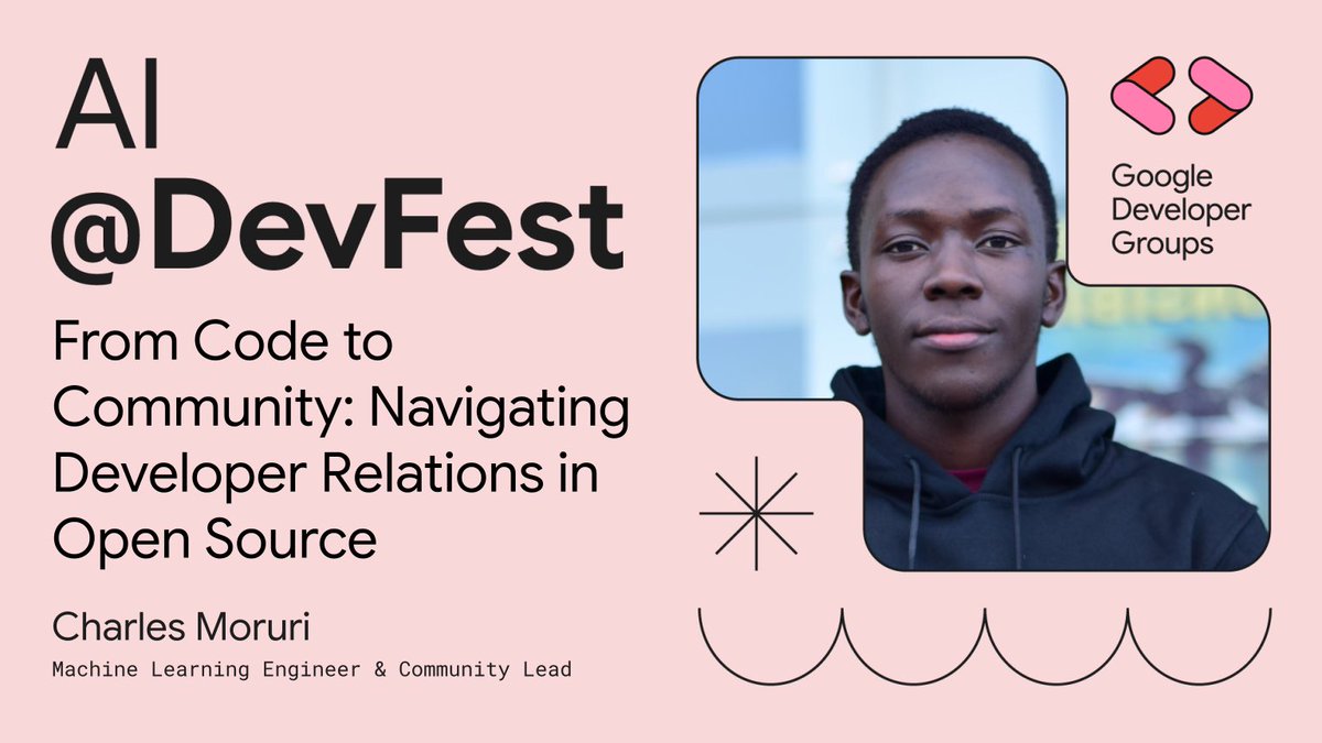 Moruri_c's tweet photo. attending @GdgnyeriC and speaking
why join community? And contribute to open source
#devfestMtKenya https://t.co/S6rIaoicJg