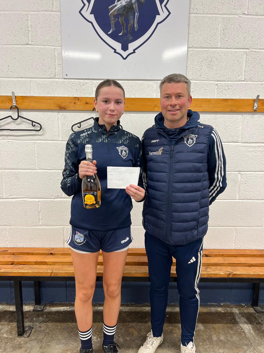 Ardee Celtic F.C. (@ardeeceltic) on Twitter photo 🏆 Introducing our Player of the Month.
Nicole Fitzgerald was awarded with the <a href="/ArdeeCeltic/">Ardee Celtic F.C.</a> Senior Ladies Player of the Month award for October. Well done, Nicole!! 👏🏻
Our Player of the Month is sponsored by <a href="/sports_sharkey/">Sharkey Sports</a> 👏 🏆 Introducing our Player of the Month.
Nicole Fitzgerald was awarded with the <a href="/ArdeeCeltic/">Ardee Celtic F.C.</a> Senior Ladies Player of the Month award for October. Well done, Nicole!! 👏🏻
Our Player of the Month is sponsored by <a href="/sports_sharkey/">Sharkey Sports</a> 👏