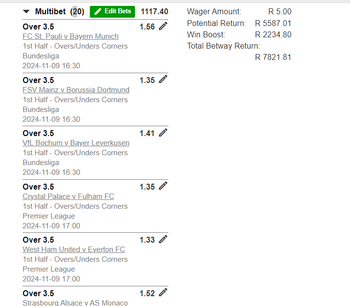 IThidiela's tweet photo. I just placed a bet with Betway. Tap here to copy my bet or search for this booking code in the Multi Bet betslip X83AD751A https://t.co/Ab6bJUye4Q
1st half over 3.5 corners ๐ฅ๐ฅ๐ฅ๐ฅ
#Malema ##UmjoloTheGoneGirl #All Blacks #Grammy ##PlusYourLife #betway https://t.co/Tc0f6AyZeA
