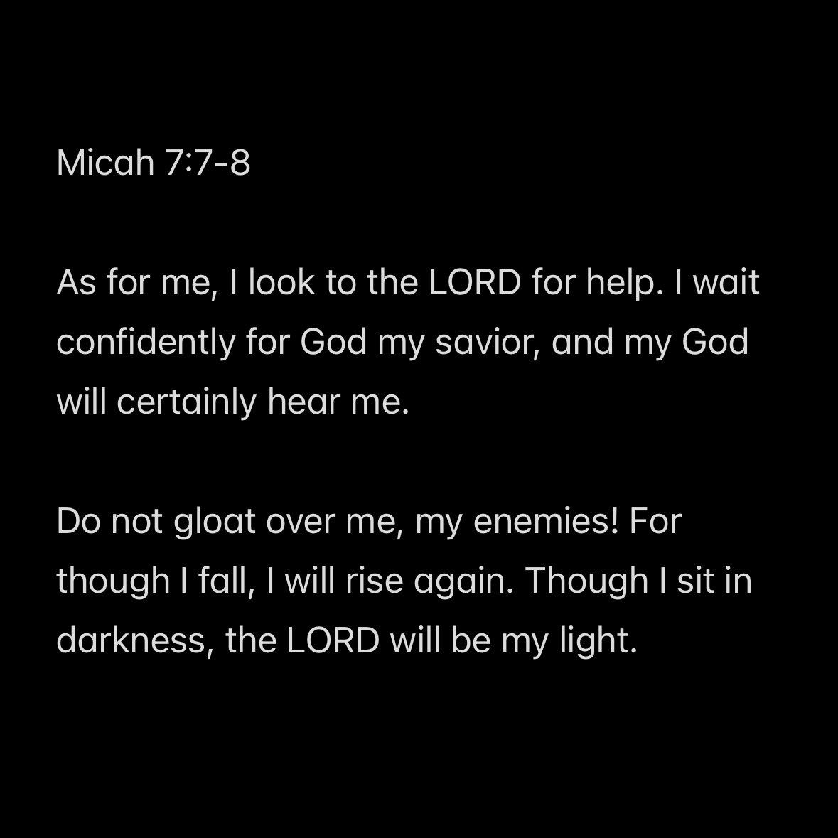 Nelly11_'s tweet photo. Micah 7:7-8. God Is Great! 🙏🏽 #SafetyOff https://t.co/rMpkxc4k6z